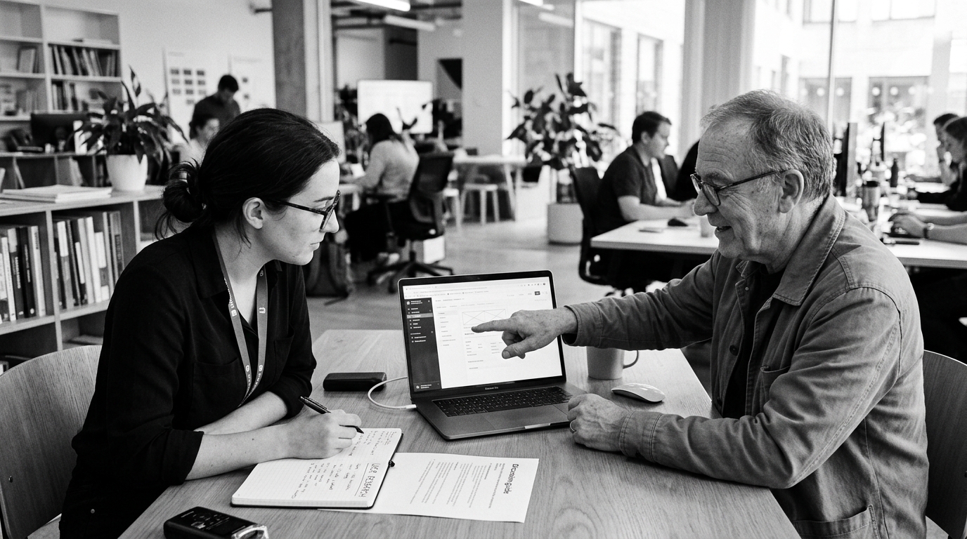 User research session and inquiry
